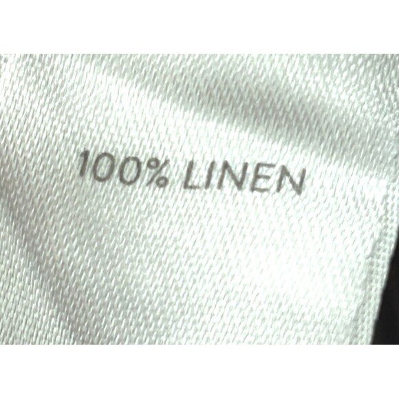 J Jill Love Linen Stripe Sleeveless Button Organic Tank Dress MP Petite 1102R4 - Picture 11 of 12